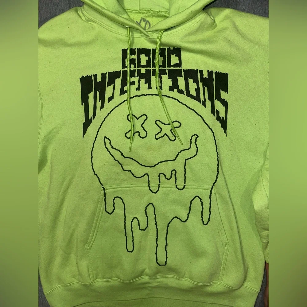 NAV Lime Green Graphic Hoodie - Picture 3 of 4